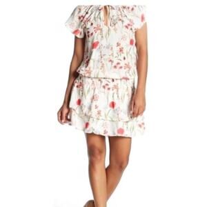 Parker Mini Dress Women Medium Layered Ruched Cottagecore Prairie Romantic